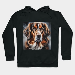 Bernese Mountain Dog Face Portrait Hoodie